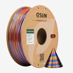 Red and gold PLA-Silk Candy filament by Additronix, showing shiny, smooth spool of vibrant 3D printing filament.
