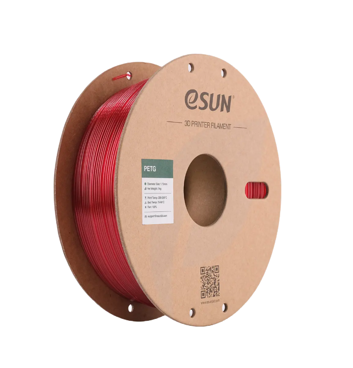 Translucent blue Additronix eSUN PETG 3D printing filament, 1.75mm diameter, 1kg spool for durable 3D prints