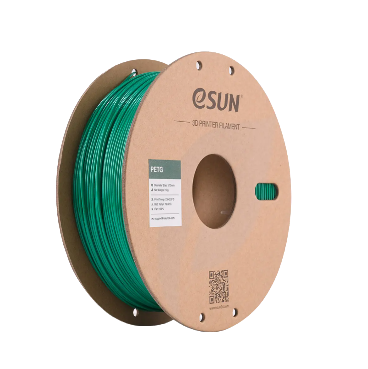Translucent blue eSUN PETG filament from Additronix, 1.75mm diameter, 1kg spool, ideal for 3D printing projects.