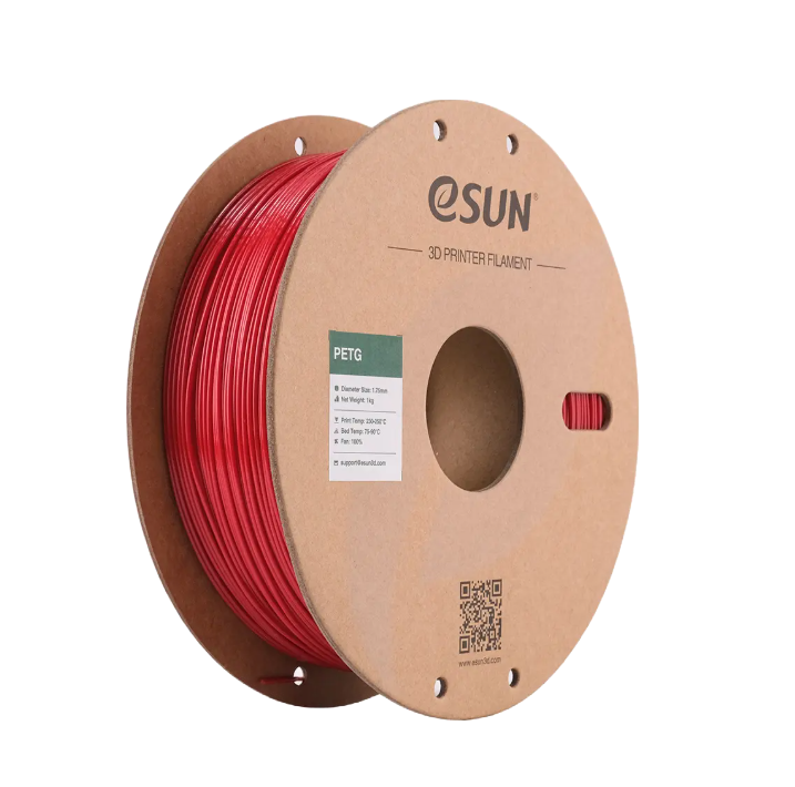 Translucent blue Additronix eSUN PETG filament spool, 1.75mm diameter, 1kg roll for 3D printing.