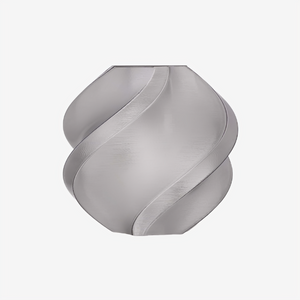 Translucent gray Bambu Lab PETG filament by Additronix, showing the spool with the semi-transparent filament wound around it.