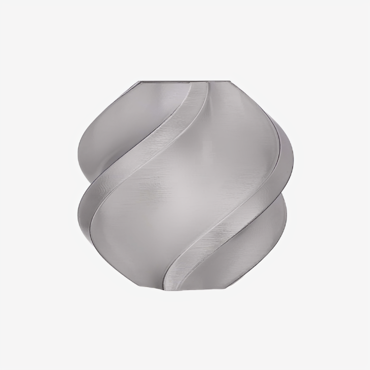 Translucent gray Bambu Lab PETG filament by Additronix, showing the spool with the semi-transparent filament wound around it.
