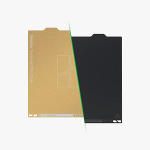 Additronix Bambu dual-sided textured PEI plate for filament 3D printing, showcasing the durable, textured surface for improved adhesion.