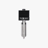 Additronix Bambu Hotend H2/P2S with metal nozzle and cooling fan for precise 3D printing performance.