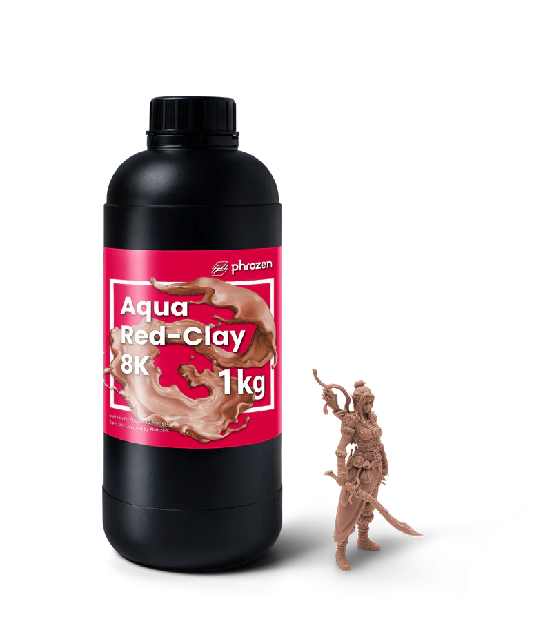 Additronix Phrozen Aqua 8K resin bottle with label, showing high-quality 8K resin for 3D printing on a clean surface.