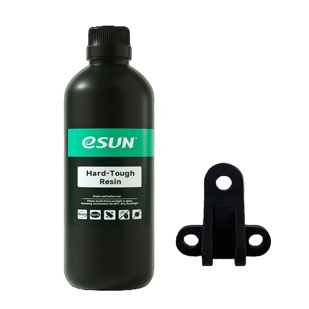 Additronix eSUN Hard Tough Resin for 3D printing, showing a molded object printed with durable, high-strength resin.