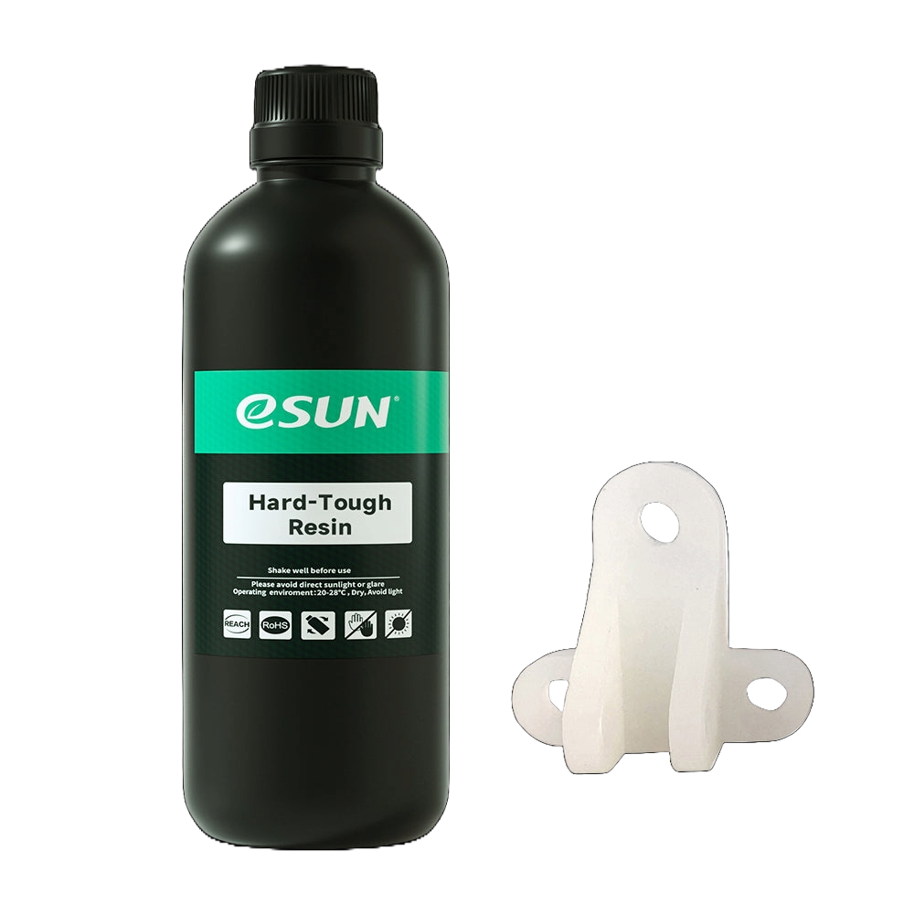 Additronix eSUN Hard Tough Resin bottle, showcasing the durable, high-quality 3D printing resin for tough prints.