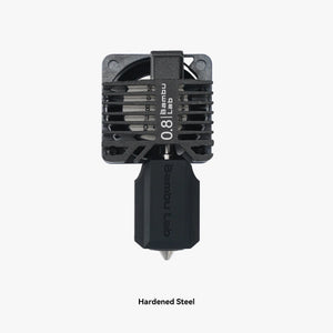 Additronix Bambu Hotend P1 Series spare part with 0.4mm hardened steel nozzle for 3D printing.