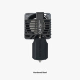 Additronix Bambu Hotend P1 Series spare part in 0.4mm hardened steel, showing the complete hotend assembly for 3D printers.