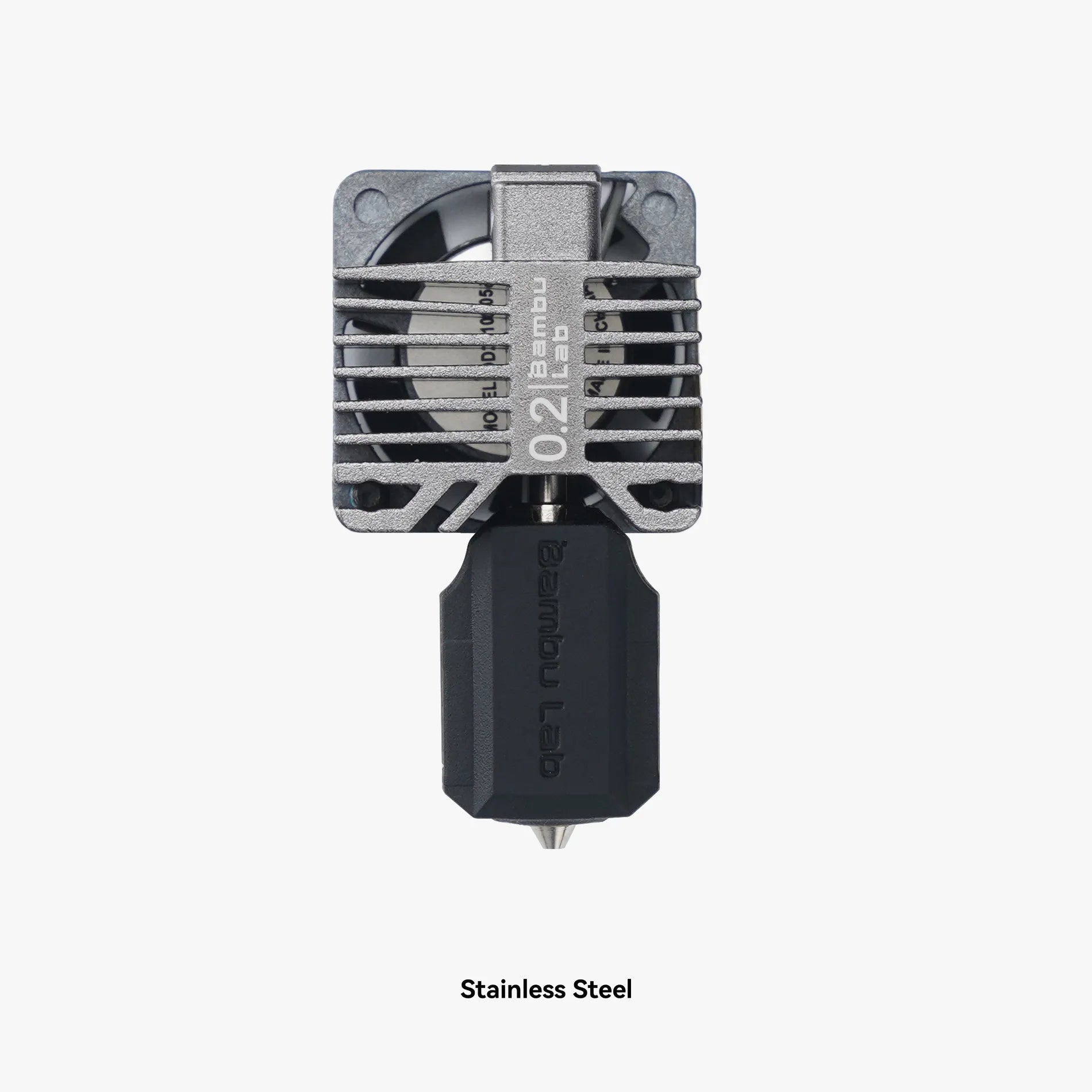 Additronix Bambu Hotend P1 Series spare parts with 0.4mm hardened steel nozzle for 3D printer hotend replacement.