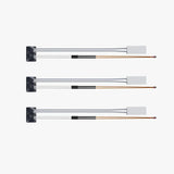 Set of three Additronix P1 Series ceramic heater and thermistor spare parts for heating and temperature control applications.