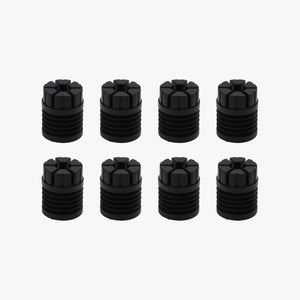 Additronix Anti-Vibration Feet for X1 and P1 Series spare parts, close-up of black rubber feet with metal mounting base.