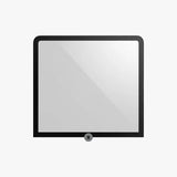 Additronix X1 Series glass cover plate for spare parts, showing a clear, durable glass cover with metal edges.