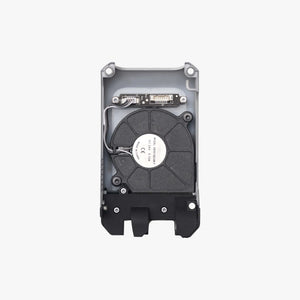 Additronix X1 Series front housing assembly, a spare part with metal and plastic components, shown from an angled view.