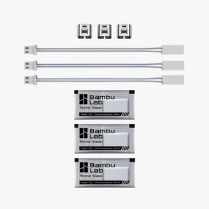 Set of three ceramic heater spare parts for Additronix X1C, used in heating appliances, with visible ceramic components and electrical connectors.