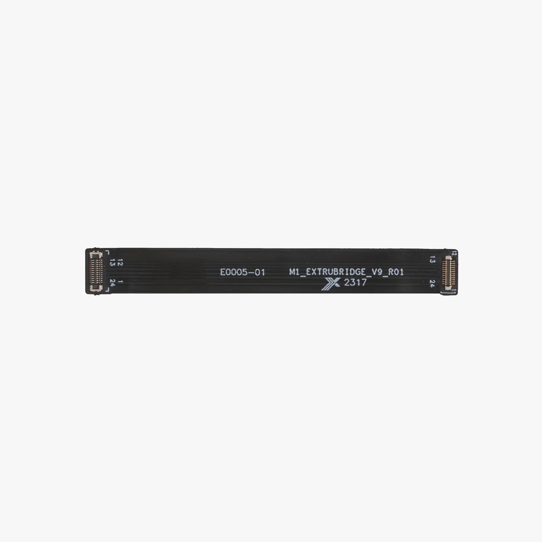 Additronix TH Board FPC Cable V9 for X1 Series, spare parts showing the flexible flat cable with connectors